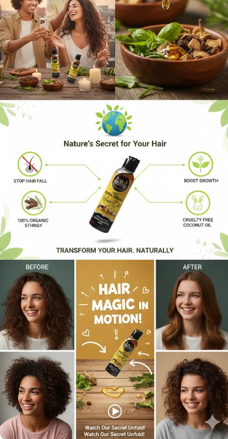 pure harbal hair oil fast hair growth